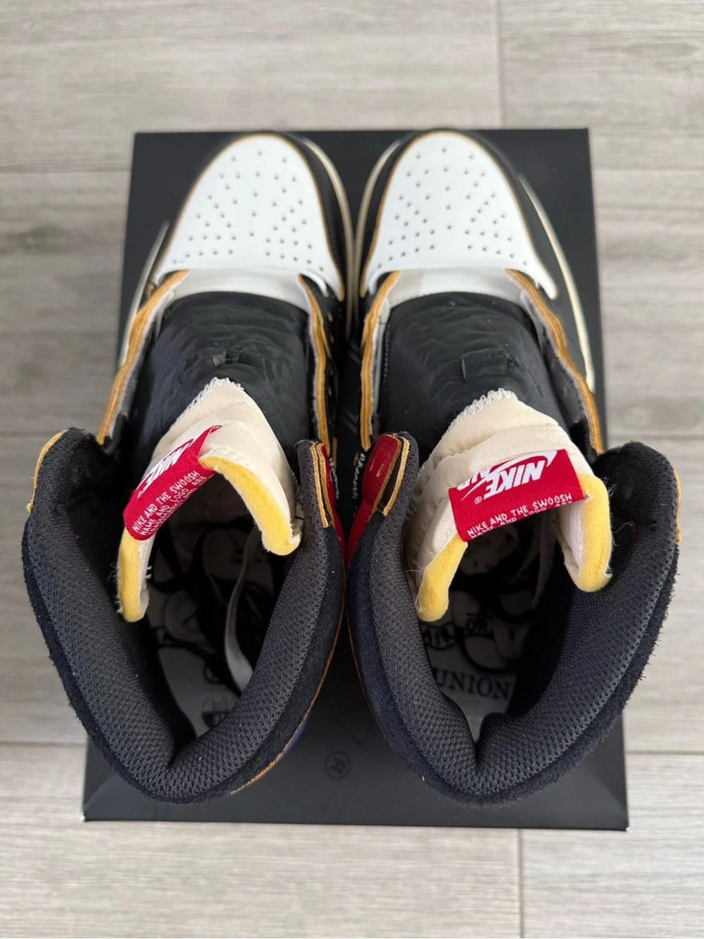 Fragment Union LA Air Jordan 1 Retro High Varsity Red IO7847-002 Black Royal 12